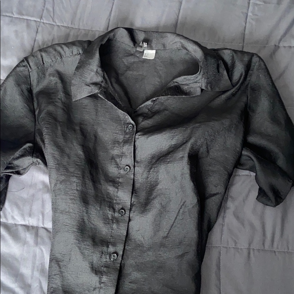 Oversized | Mesh | Button Up T